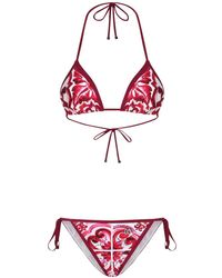 Dolce & Gabbana - Bikini Met Print - Lyst
