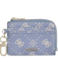 Guess - Emelie Logo-Print Card Holder - Lyst