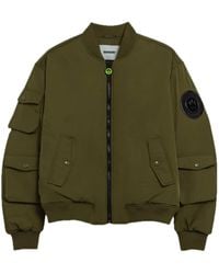 Barrow - Logo-Appliqué Bomber Jacket - Lyst