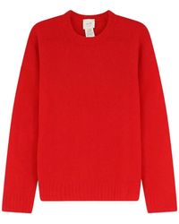 Alysi - Ribbed-Trim Crew-Neck Sweater - Lyst