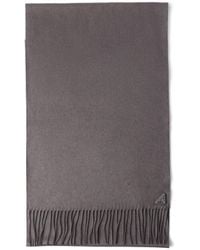Prada - Logo-Plaque Silk-Cashmere Scarf - Lyst