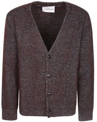 Amaranto - Cárdigan Con Cuello En V - Lyst
