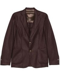 Barba Napoli - Patch-Pocket Button-Front Blazer - Lyst