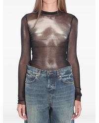 Jean Paul Gaultier - Haut Body Dust À Manches Longues - Lyst