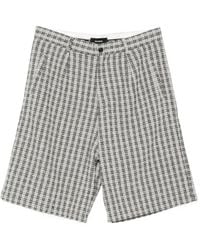 NAHMIAS - Check-Pattern Buttoned Shorts - Lyst