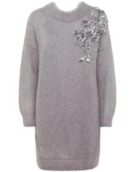 Blugirl Blumarine - Robe Courte À Ornements - Lyst