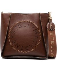 Stella McCartney - Mini Frayme Bucket Logo-plaque Bag - Lyst