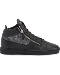 Giuseppe Zanotti - Kriss Leather Mid-Top Sneakers - Lyst