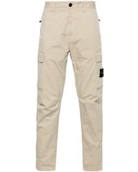 Stone Island - Pants With Logo - Lyst