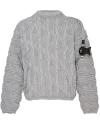 Doublet - Cable-Knit Valve-Detail Sweater - Lyst