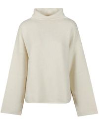 Almada Label - Amie Roll-Neck Drop-Shoulder Sweater - Lyst