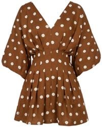 Nicholas - Nicoline Polka-Dot Mini Dress - Lyst