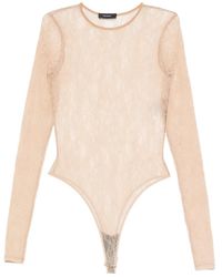 Wardrobe NYC - Langärmeliger Body Aus Spitze - Lyst