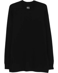 Rick Owens - Camiseta con cuello redondo y manga larga - Lyst