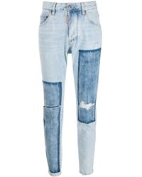 DSquared² Zweifarbige Jeans - Blau