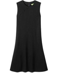 Shanghai Tang - Button Sleeveless Mini Dress - Lyst