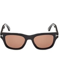 Tom Ford - T-Hinge Rectangle-Frame Sunglasses - Lyst