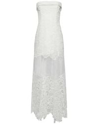 Jonathan Simkhai - Robe-Bustier Longue Rennis À Superposition En Dentelle - Lyst