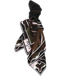 PUCCI - Mixed Print Silk Scarf - Lyst