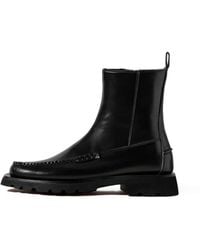 Hereu - Andreu Sport Zip-Fastening Leather Ankle Boots - Lyst