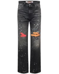 PDF - Nico Distressed Paint-Splatter Jeans - Lyst