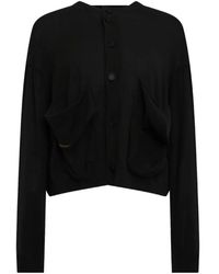 Y's Yohji Yamamoto - Patch-Pocket Knitted Cardigan - Lyst