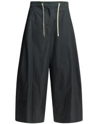 Max Mara - Drawstring-Waist Cotton Trousers - Lyst