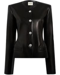 KHAITE - Nara Leather Jacket - Lyst
