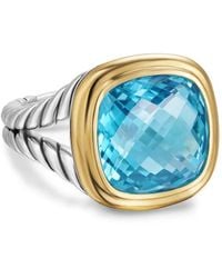 David Yurman - 18Kt And Sterling Albion Topaz Ring - Lyst