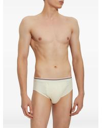 DSquared² - Logo-Print Striped-Waistband Briefs - Lyst