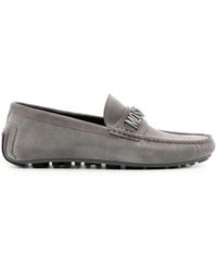 Moschino - Mocassini Con Placca Logo - Lyst