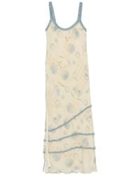 SIR. - Slip Dress Largo Cecile Con Volantes - Lyst