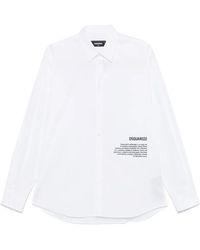 DSquared² - Overhemd Met Logoprint - Lyst