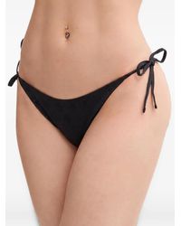 Guess - Rhinestone-Embellished Side-Tie Bikini Bottoms - Lyst