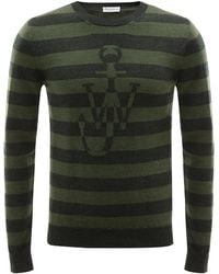 JW Anderson - Striped Logo Jumper - Lyst