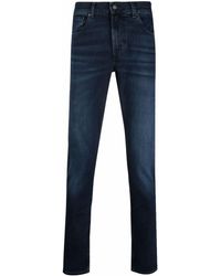 7 For All Mankind - Mid-rise Straight-leg Jeans - Lyst