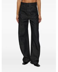 Lemaire - High-Waisted Contrast-Stitch Jeans - Lyst
