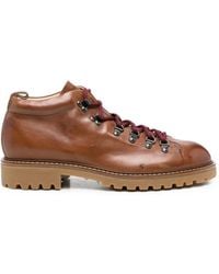 Eleventy - Lace-Up Leather Hiking Boots - Lyst