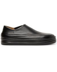 Marsèll - Flatform Slip-on Leather Sneakers - Lyst