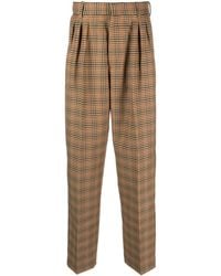 KENZO - Pantalon de costume plissé à carreaux - Lyst