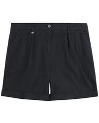 Fay - Pleated Shorts - Lyst