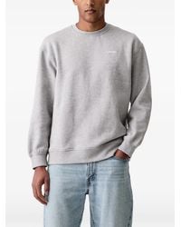 Levi's - Logo-Embroidered Crew-Neck Sweater - Lyst