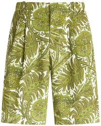 Etro - Floral-print Bermuda Shorts - Lyst