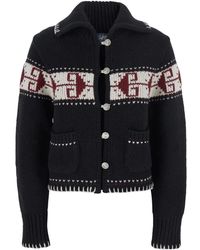 The Seafarer - Fairisle Button-Down Cardigan - Lyst