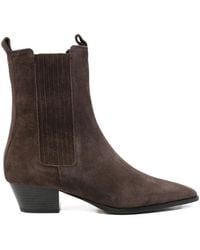 Aeyde - Agata Cow Suede Leather Moka - Lyst