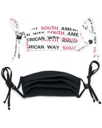 Amir Slama - Slogan Print Face Masks (Pack Of 2) - Lyst
