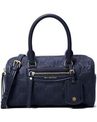 Michael Kors - Monogram-Patterned Pebbled-Leather Tote Bag - Lyst