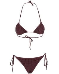 VENUJA - Rhinestone-Embellished Triangle-Shape Bikini - Lyst