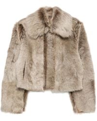 Arma - Faux-Fur Collarless Coat - Lyst