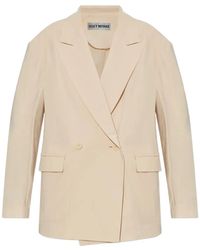 Issey Miyake - Looped Double-Breasted Blazer - Lyst